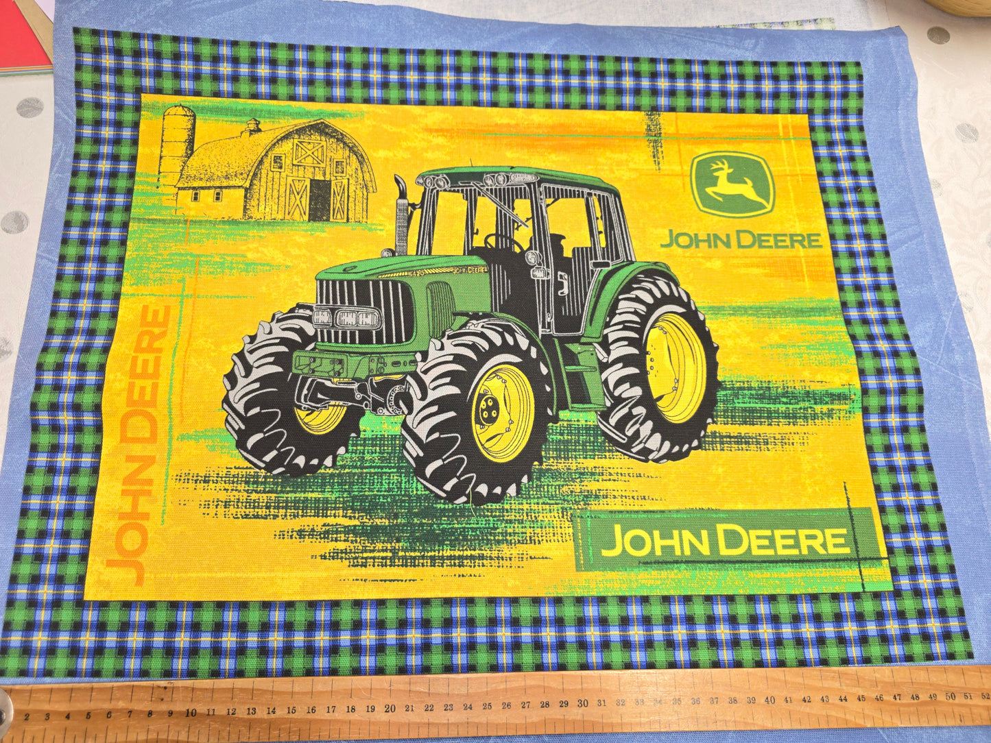 Springs Creative 100% Canvas Cotton John Deere Cushion Panel