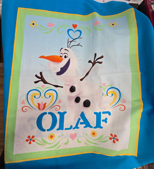 Disney Frozen Dancing Olaf 100% Cotton Panel / Wall Hanging CP55428
