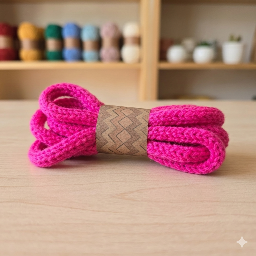 Handmade Acrylic Jade I-Cord | Tubular Tricotin Cord for Wire Craft & French Knitting Projects