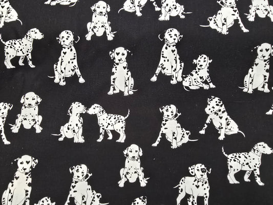 Benartex Puppy Love Black & White Dalmations 101