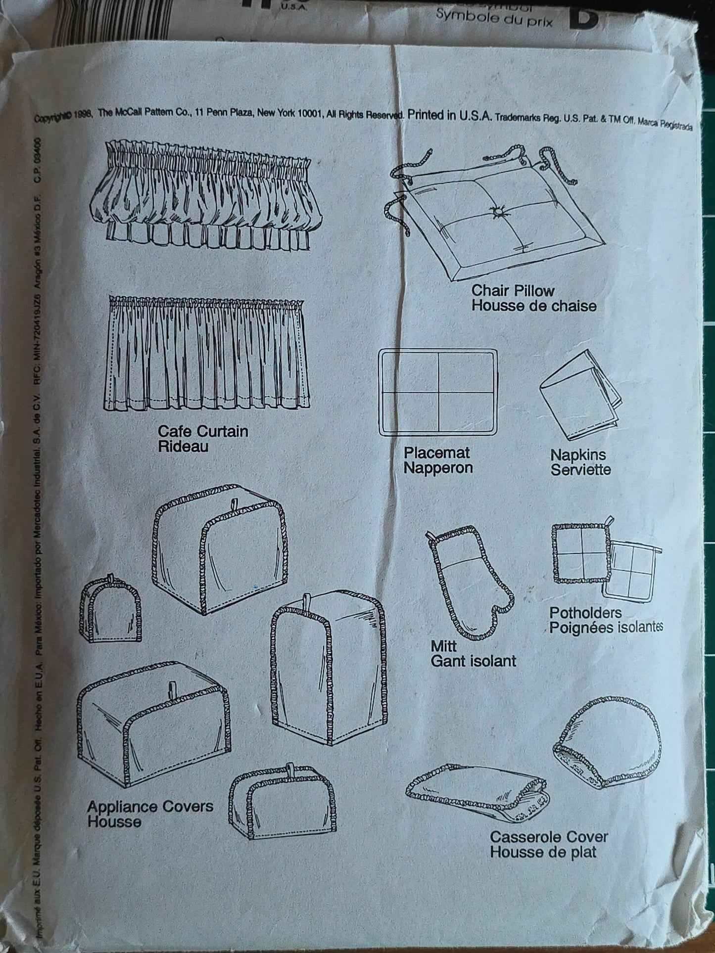 McCalls 2056 Home Decorating Kitchen Essentials