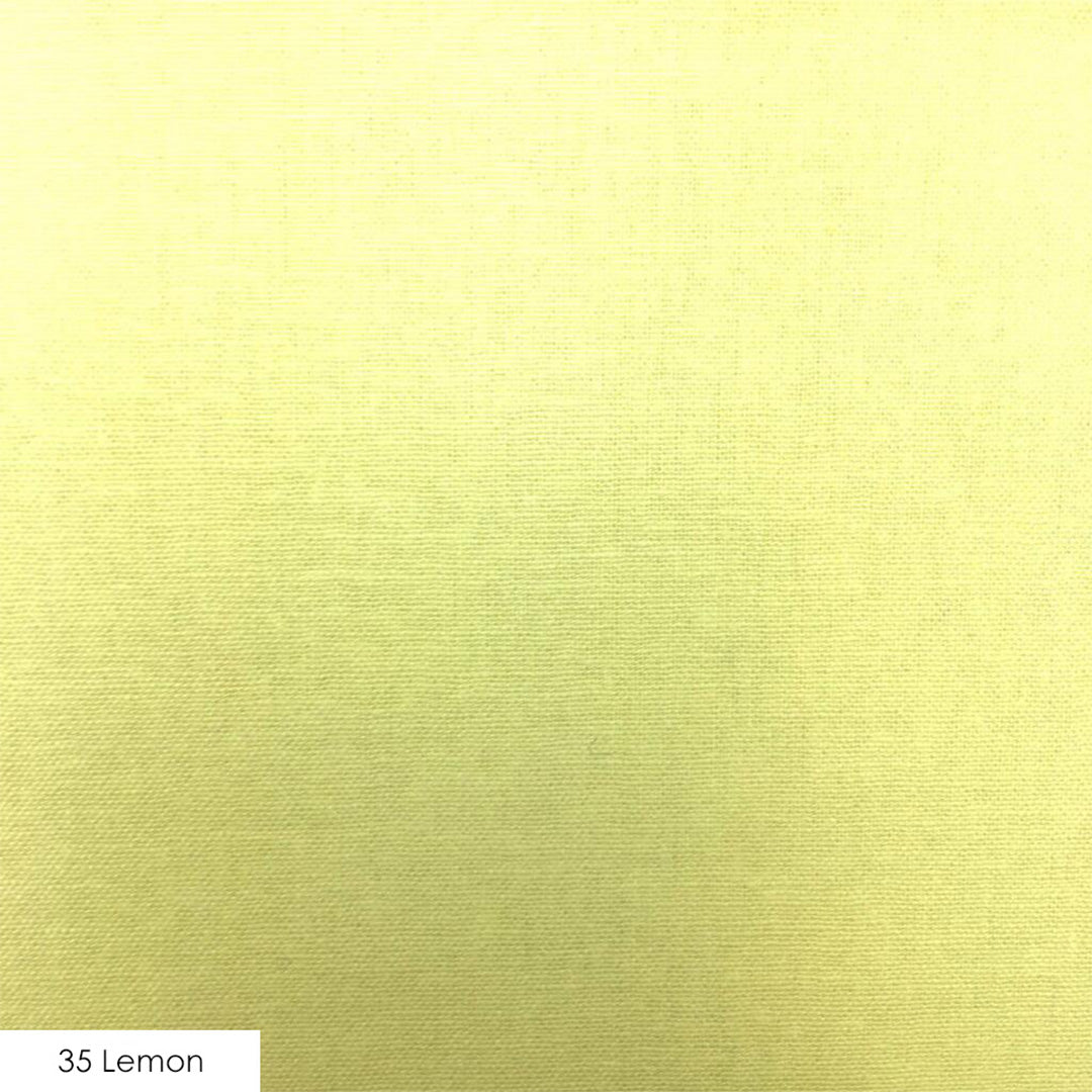 Lemon Craft Cotton 112cm Wide Plains - Craft Cotton Company 100% Cotton Fabric
