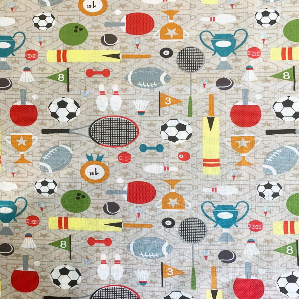 Craft Cotton Company Sports Day Print - 100% Cotton 110cm Width
