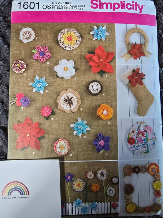 Simplicity 1601 Fabric Flowers