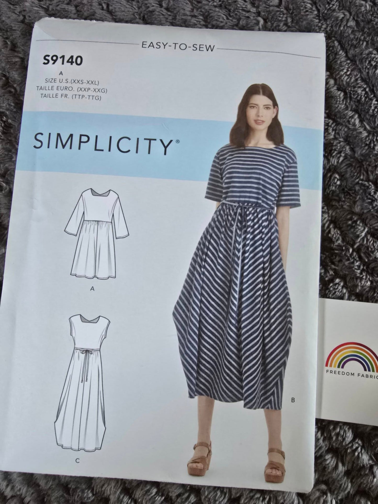 Simplicity S9140 Pattern Easy to Sew US XXS-XXL
