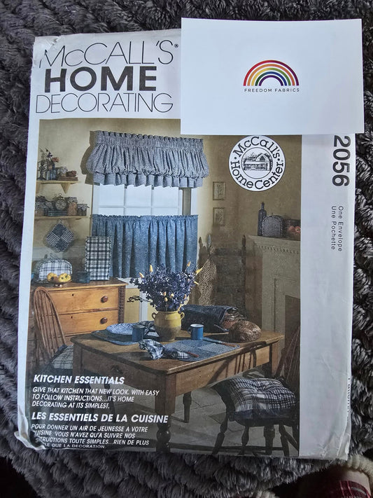 McCalls 2056 Home Decorating Kitchen Essentials