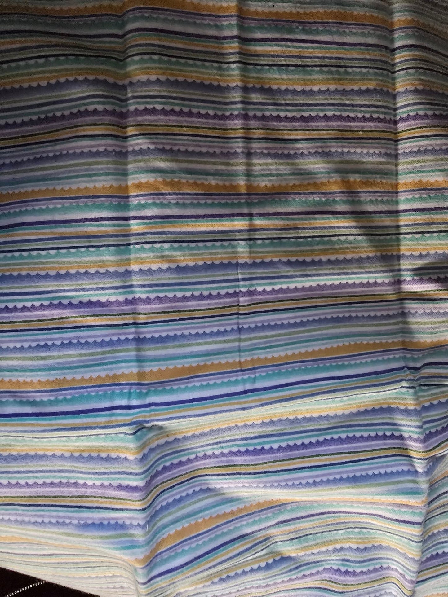 Marcus Fabrics Brushed Cotton Flannel Remnant Stripe