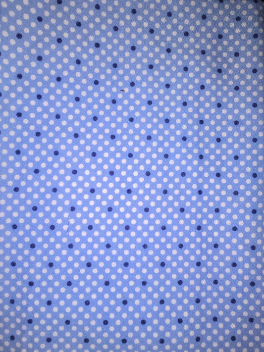 Moda Cape Ann Brushed Cotton Flannel Remnant Blue Dot