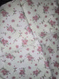 Brushed Cotton Flannel Remnant Flower on Cream FQ