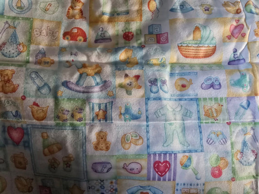Marcus Fabrics Baby Brushed Cotton Flannel Remnant Green