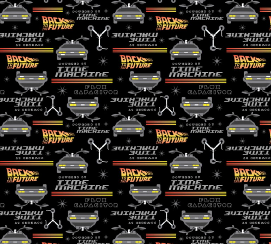 Back to the Future - Flux Capacitor - 100% Cotton Fabric - 112cm width