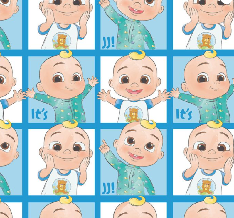 Cocomelon Friends For Ever It's JJ 100% cotton 112cm width