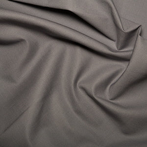 Klona 100% Cotton Dark Grey Fabric - 135cm Wide Plains