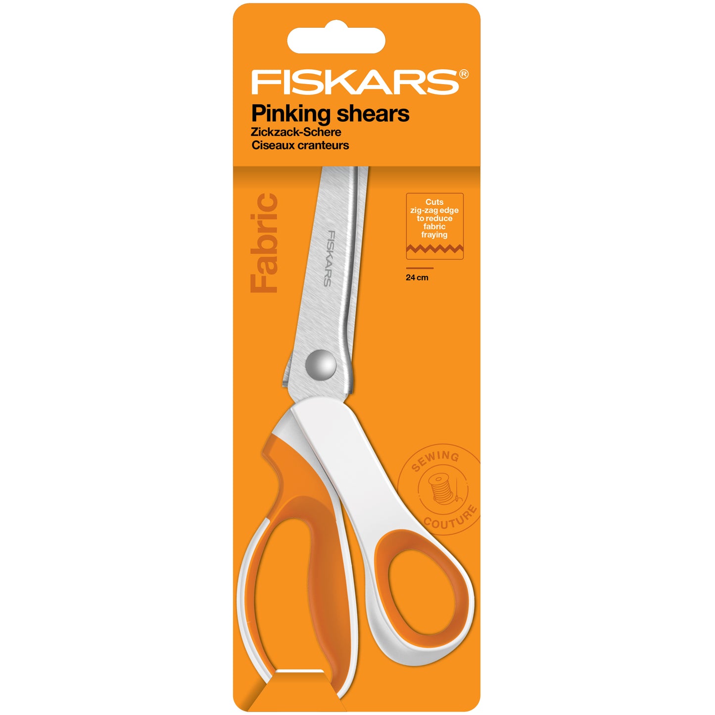 Fiskars 24cm Soft Grip Pinking Shears