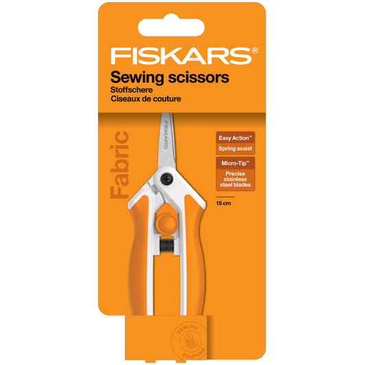 Fiskars 15cm Easyaction™ Micro-Tip™ Sewing Scissors