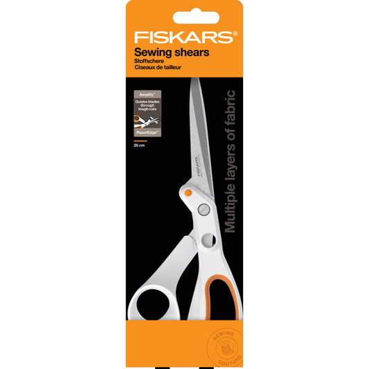Fiskars 24cm Amplify™ Soft Grip Sewing Shears