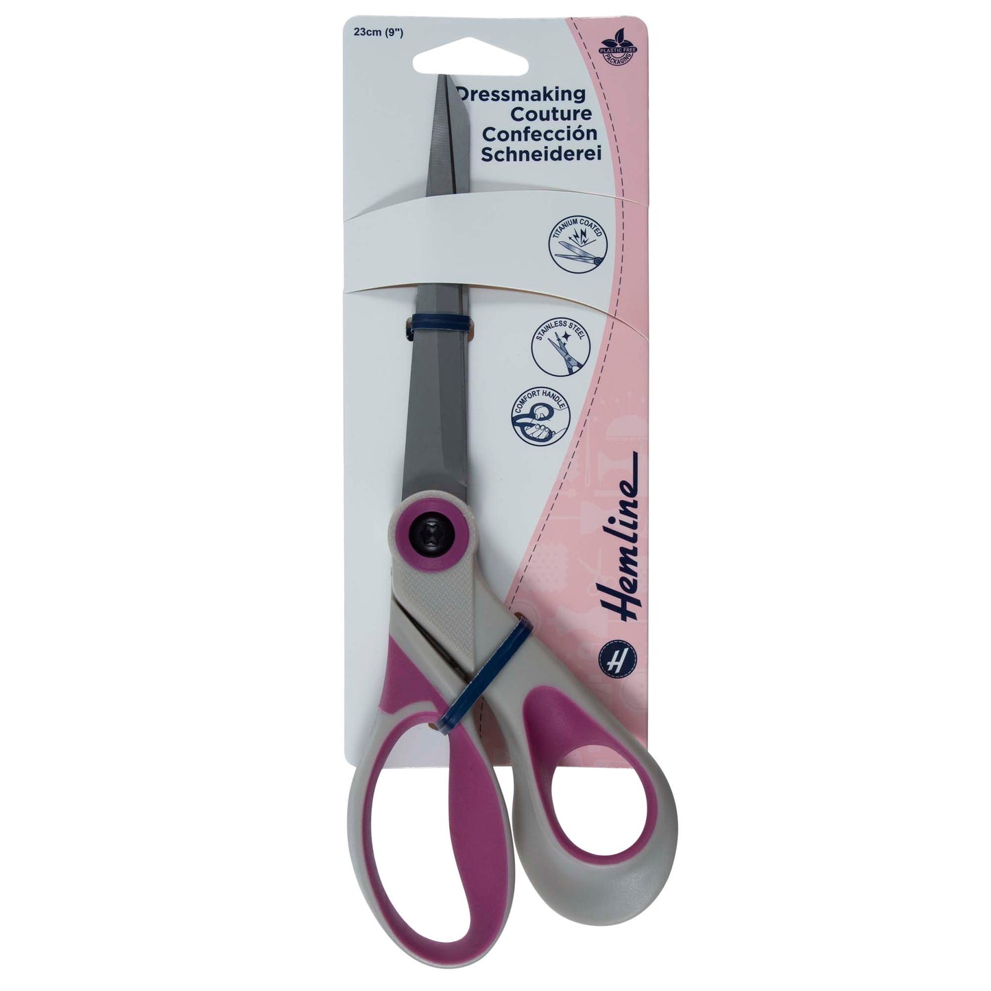 Hemline 23cm Dressmaking Scissors | Titanium Coated