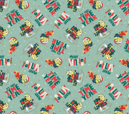 Minions Christmas - Christmas Cookies - Despicable Me -  100% cotton 112cm width