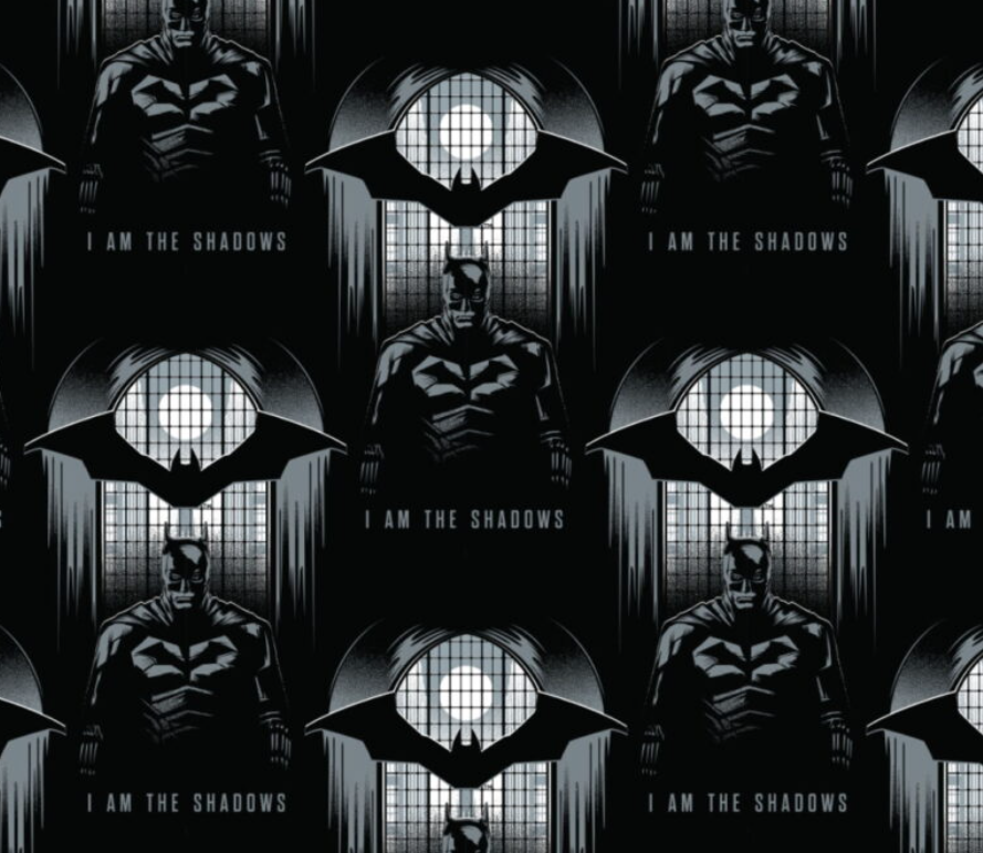 I am The Shadow - Batman - 100% Cotton Fabric - 112cm width