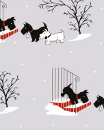 Festive Scottie Dog Christmas Fat Quarter Pack | 5 x 100% Cotton Fat Quarters