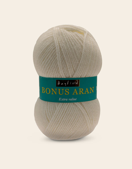 Hayfield Bonus Aran Yarn - Cream 100g Ball