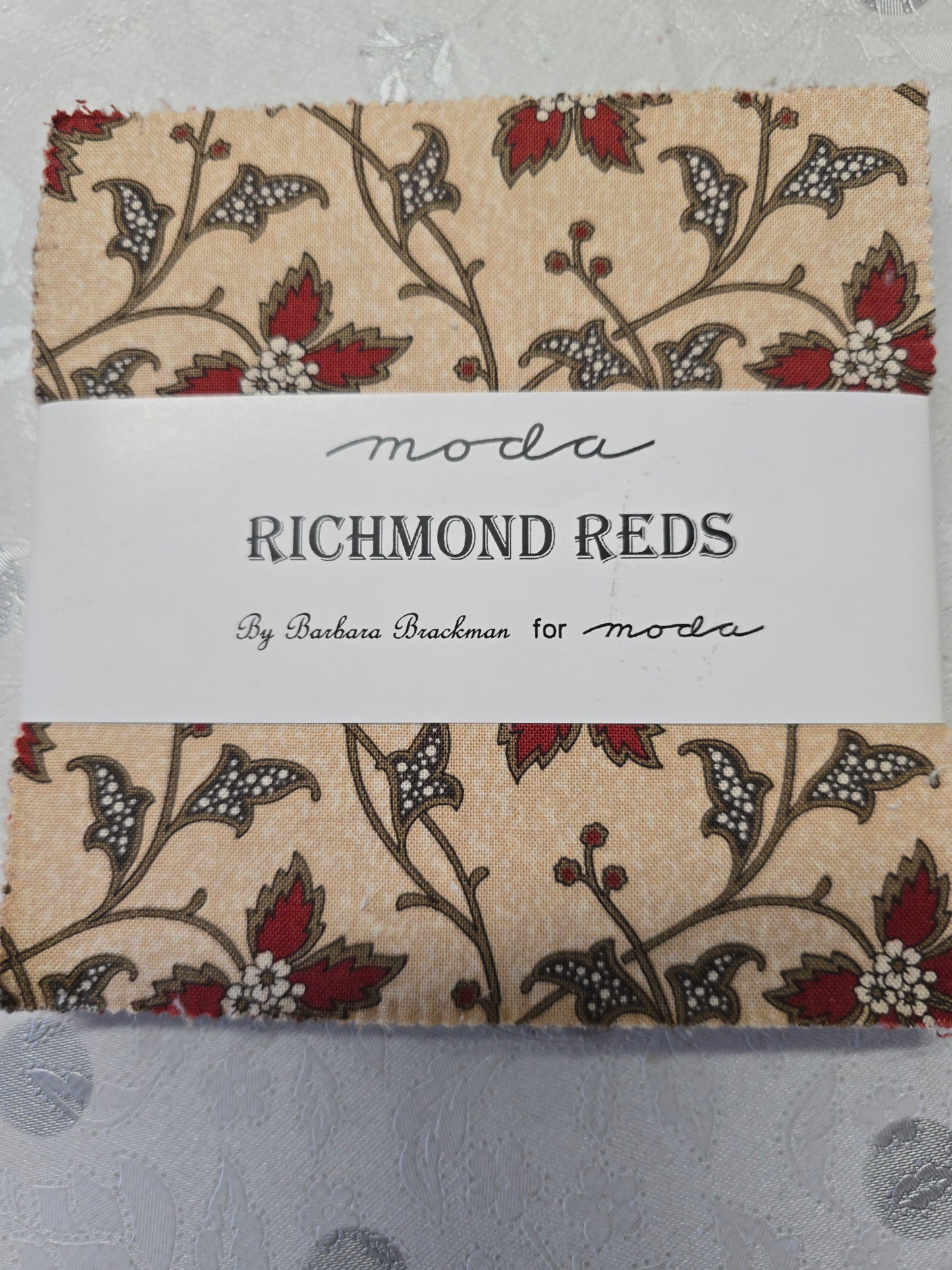 Moda Richmond Reds by Barbara Brackman Charm Pack - 42 x 5" Cotton Squares