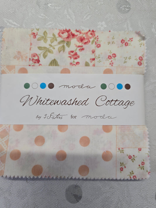 Moda Whitewashed Cottage by 3 Sisters Charm Pack - 42 x 5" Cotton Squares
