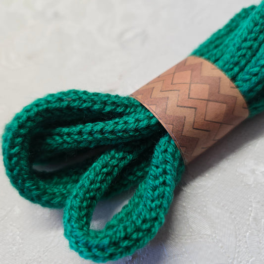 Handmade Acrylic Jade I-Cord | Tubular Tricotin Cord for Wire Craft & French Knitting Projects