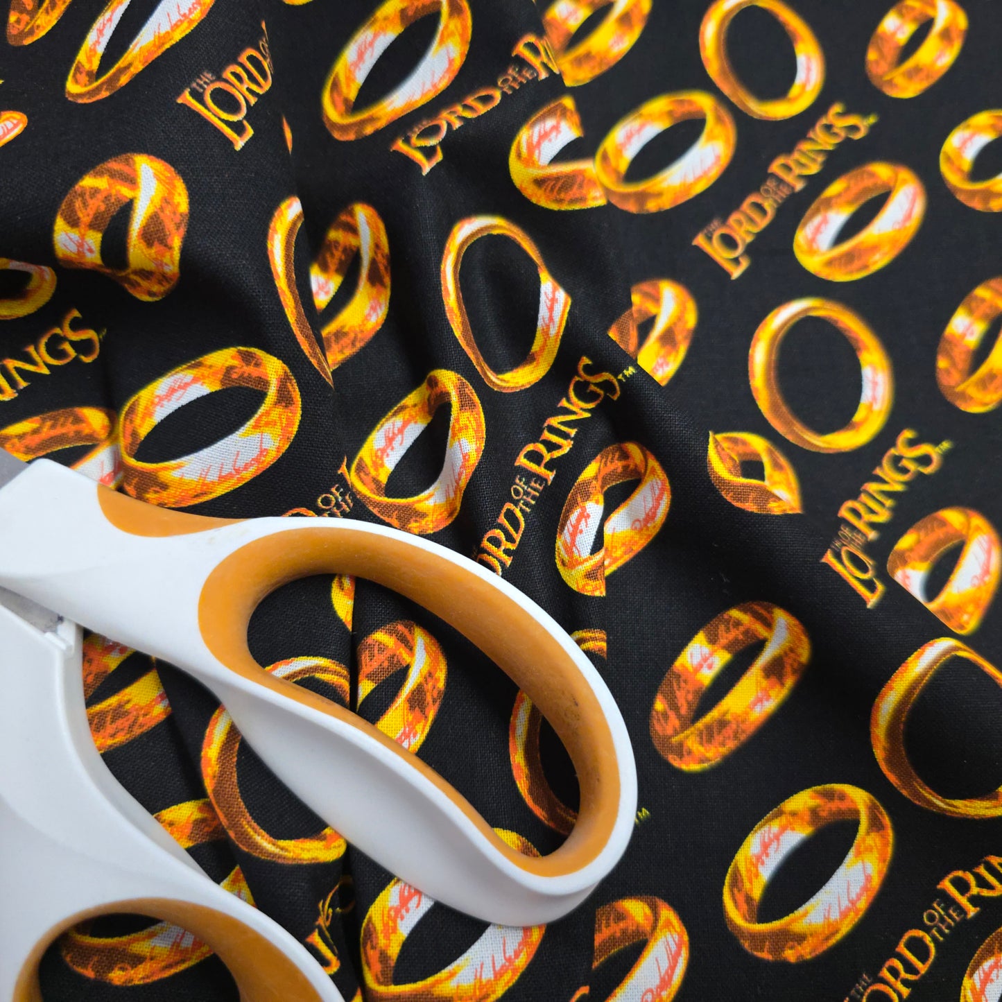 Lord of the Rings Cotton Fabric by Camelot on Dark Brown | 112cm Wide