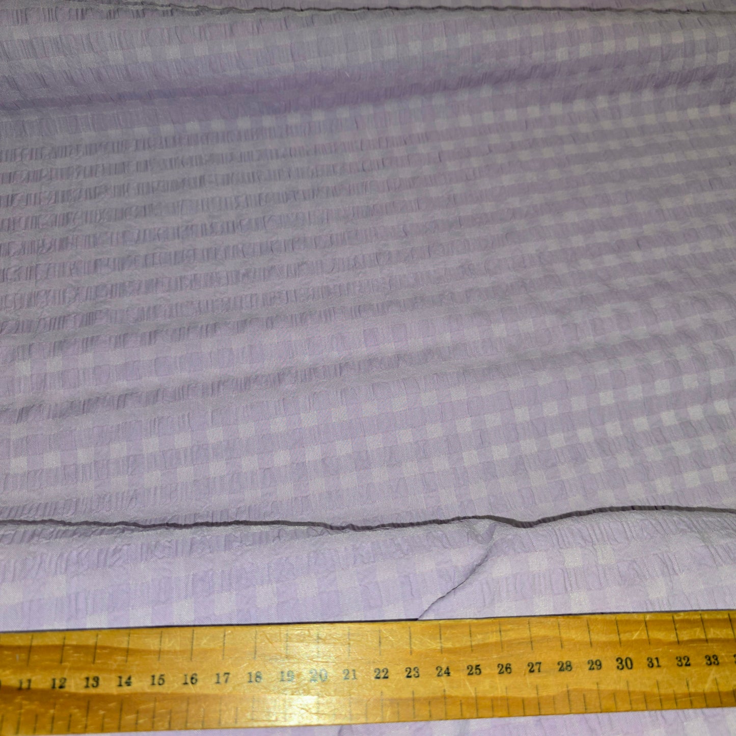 Cotton Polyester Waffle Seersucker Fabric Lilac | 145cm Wide