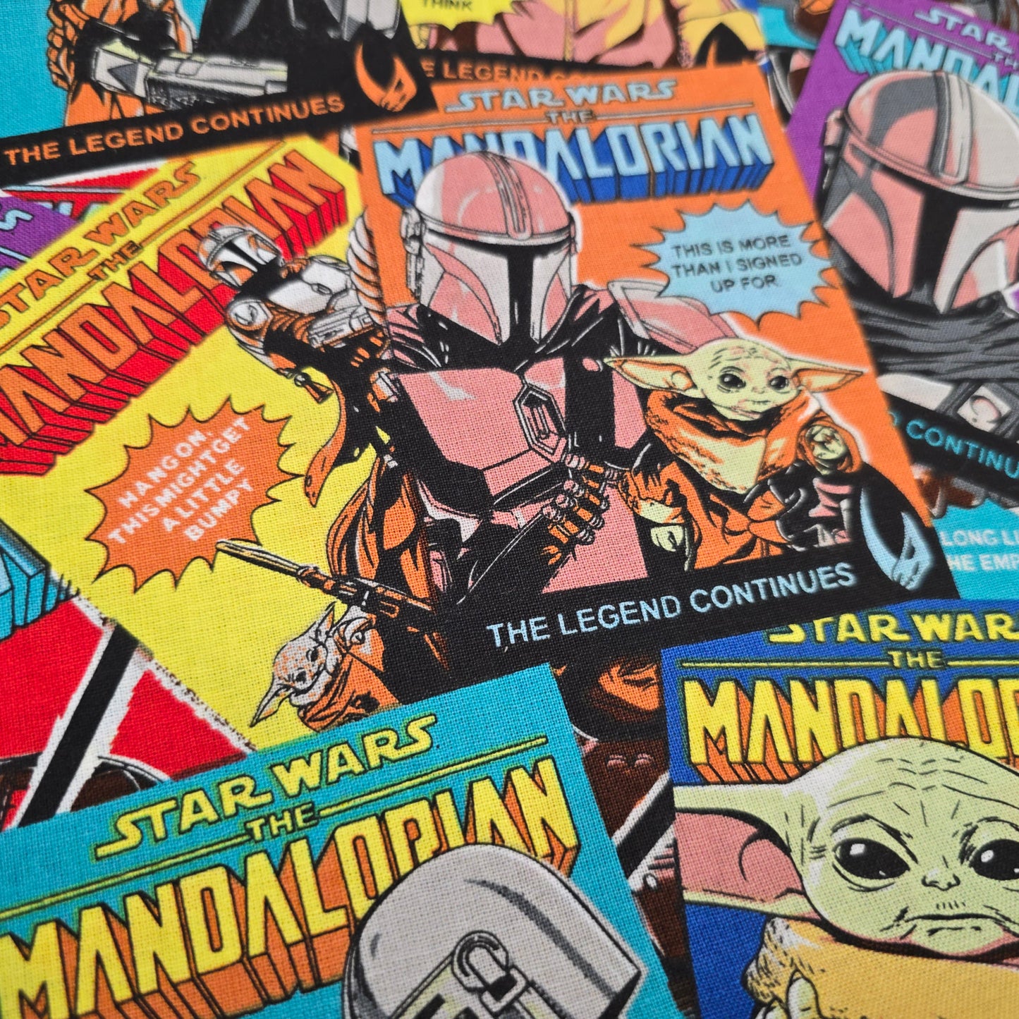 Star Wars Mandalorian Cotton Fabric by Camelot | 112cm Wide