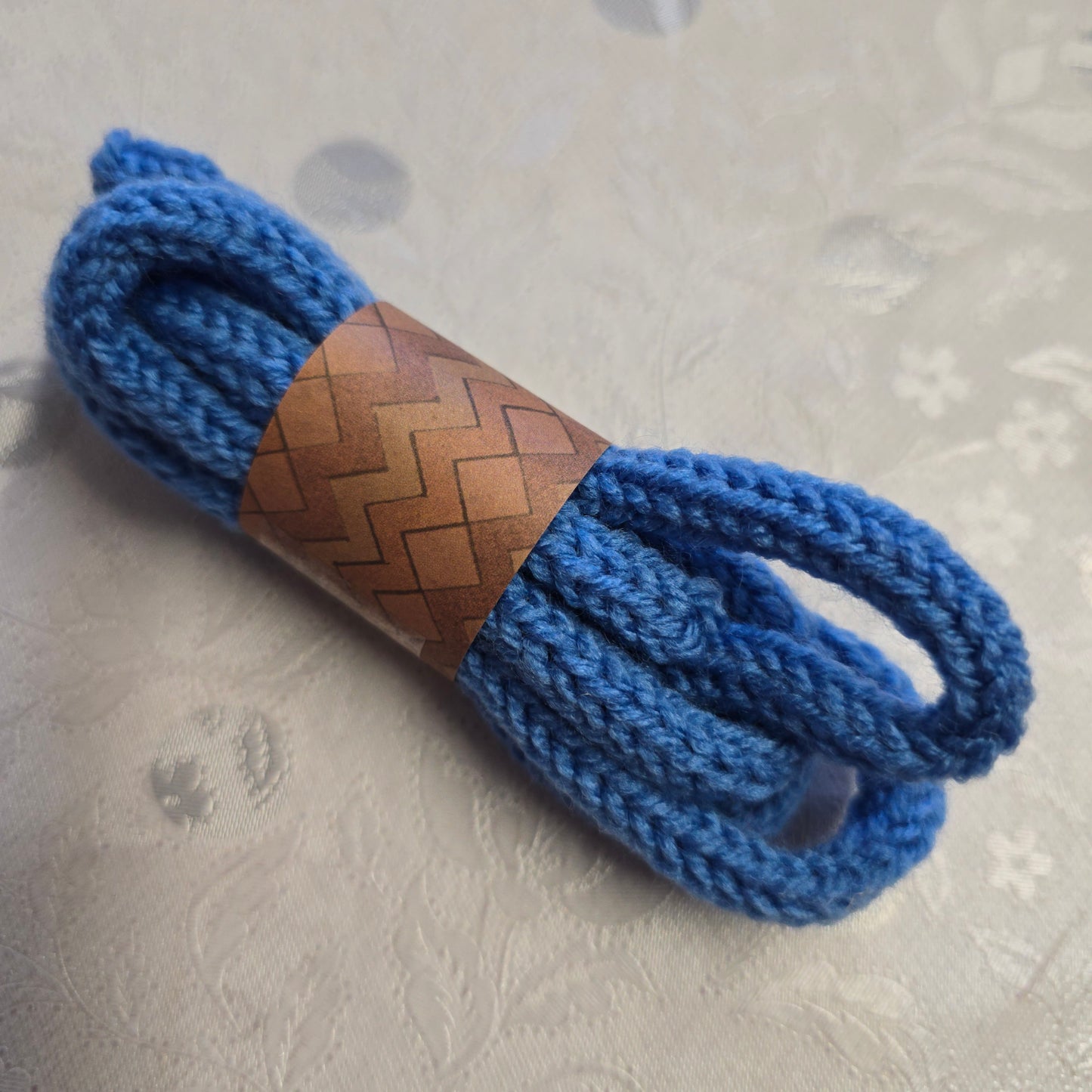 Handmade Acrylic Cobalt I-Cord | Tubular Tricotin Cord for Wire Craft & French Knitting Projects