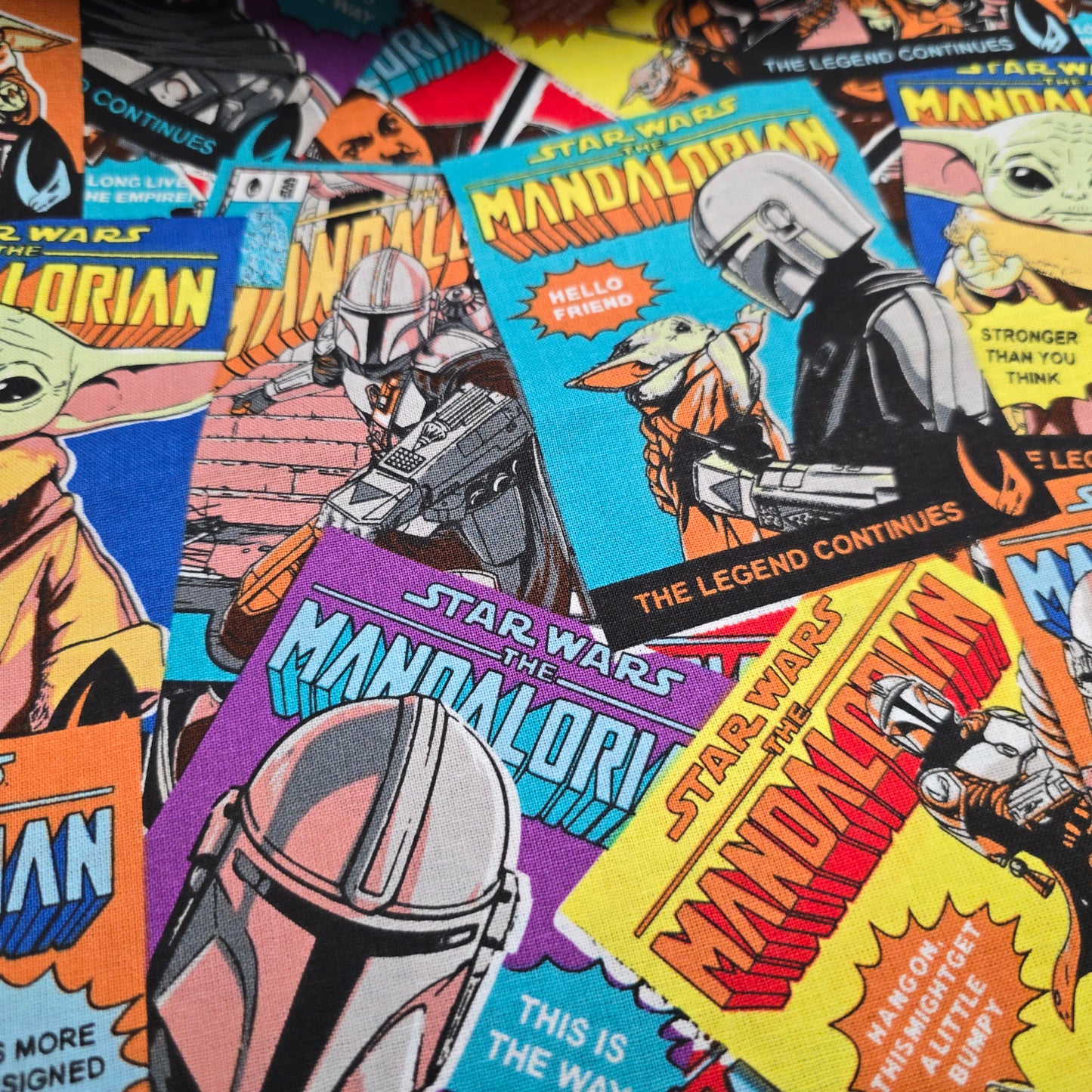 Star Wars Mandalorian Cotton Fabric by Camelot | 112cm Wide
