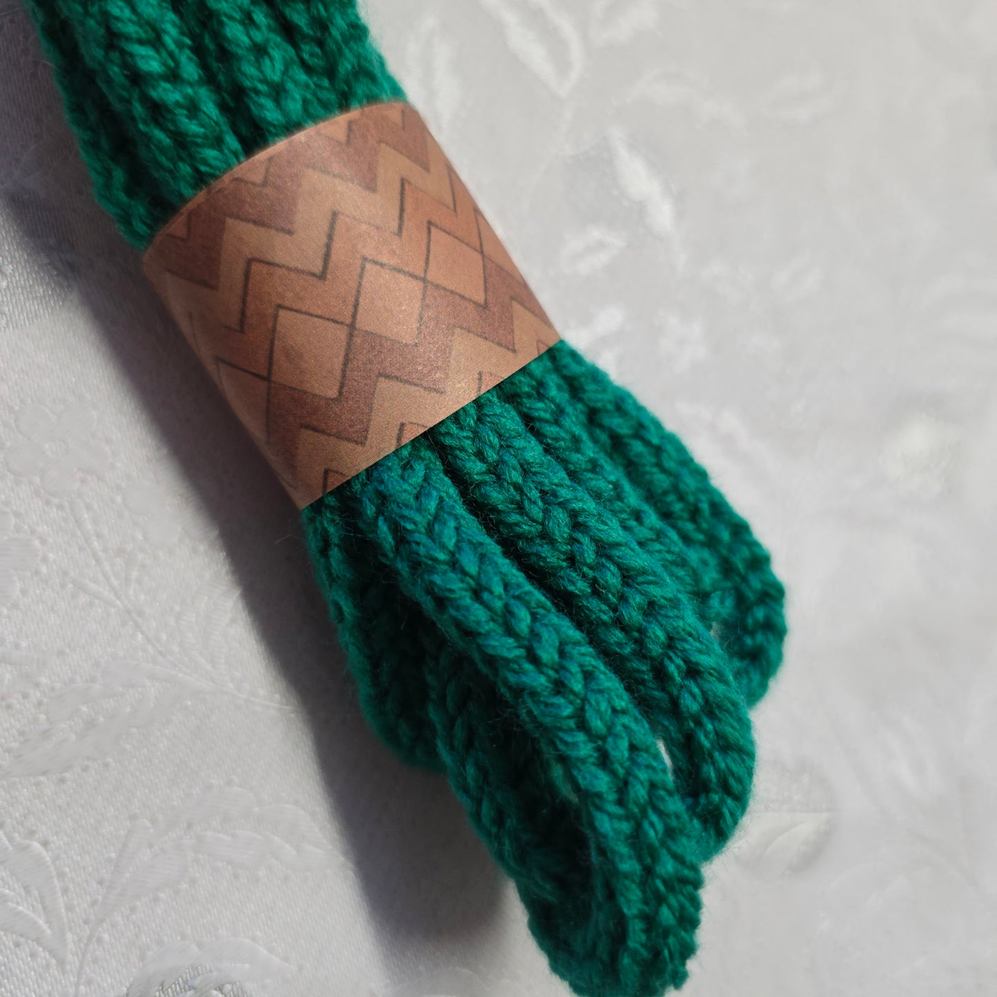 Handmade Acrylic Jade I-Cord | Tubular Tricotin Cord for Wire Craft & French Knitting Projects
