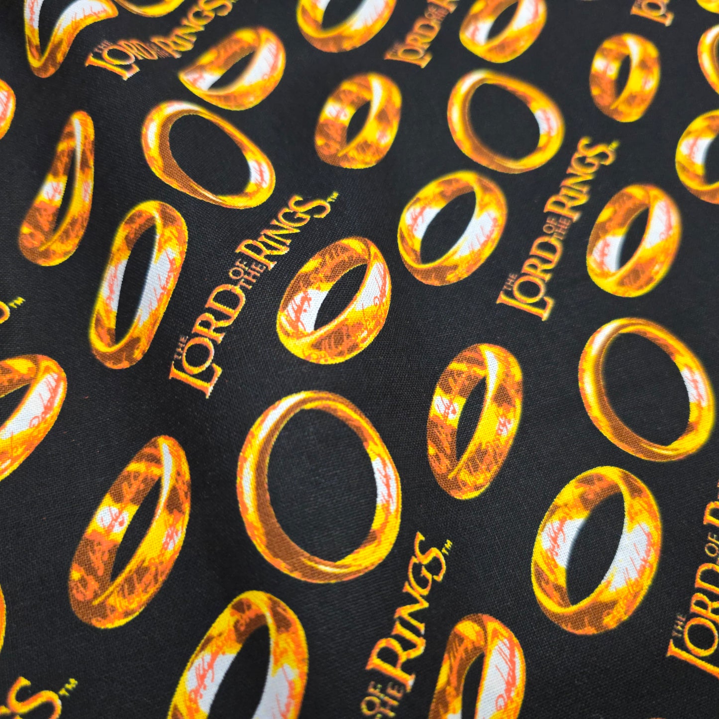 Lord of the Rings Cotton Fabric by Camelot on Dark Brown | 112cm Wide