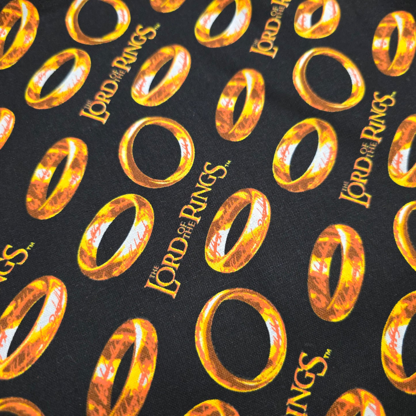 Lord of the Rings Cotton Fabric by Camelot on Dark Brown | 112cm Wide
