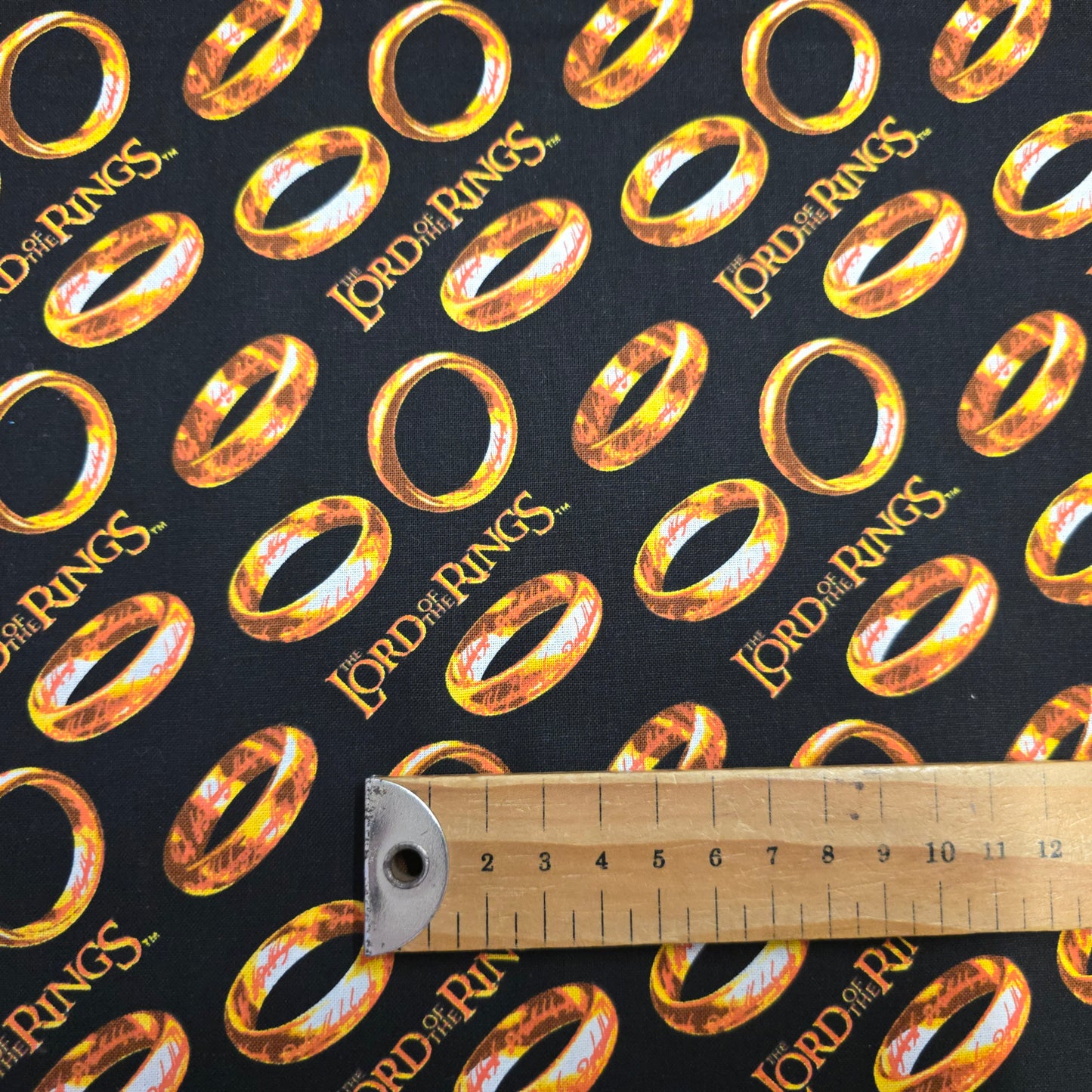 Lord of the Rings Cotton Fabric by Camelot on Dark Brown | 112cm Wide