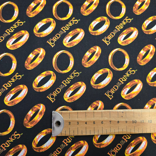 Lord of the Rings Cotton Fabric by Camelot on Dark Brown | 112cm Wide