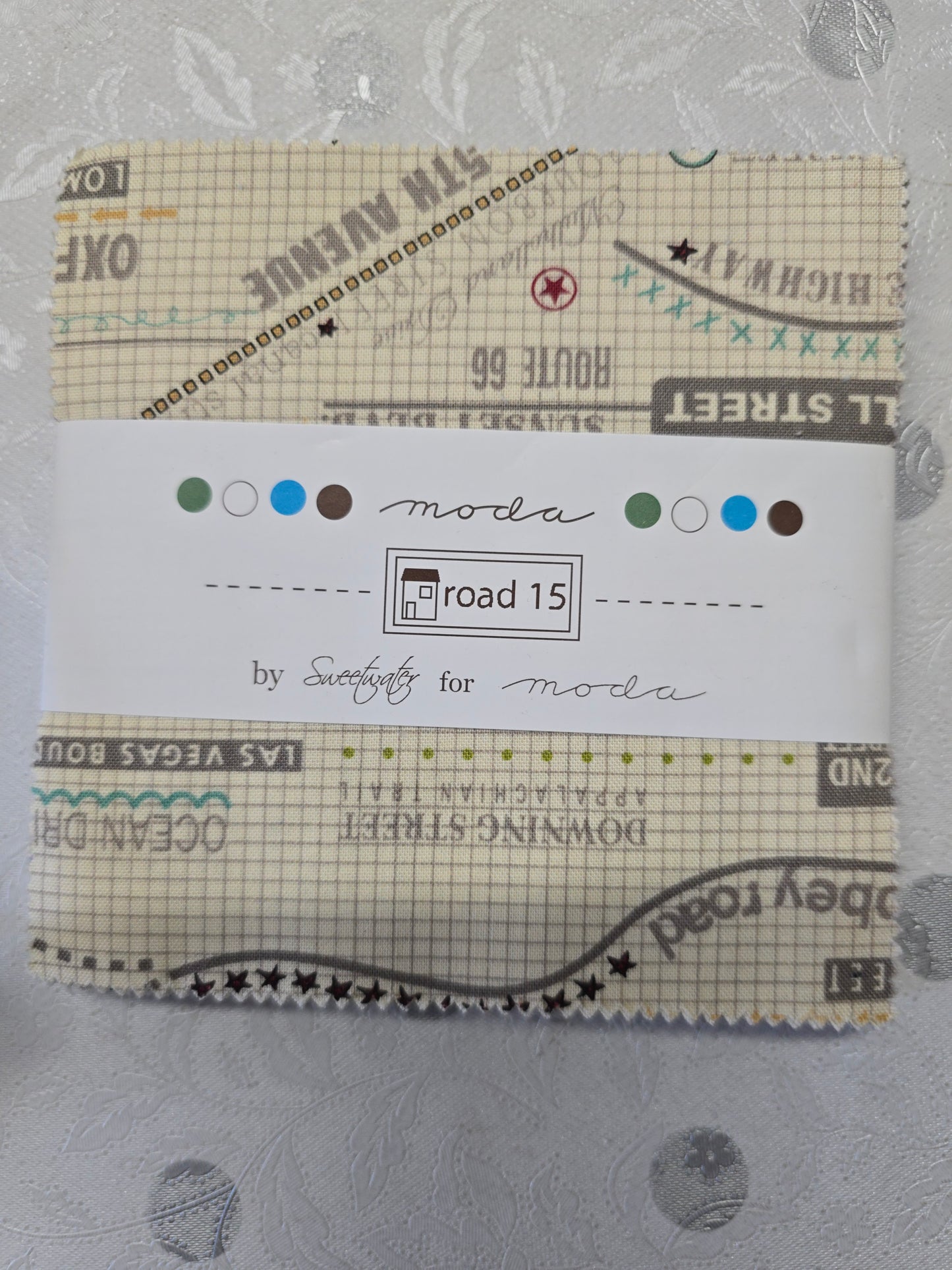 Moda Road 15 Charm Pack - 42 x 5" Cotton Squares - Out of Print