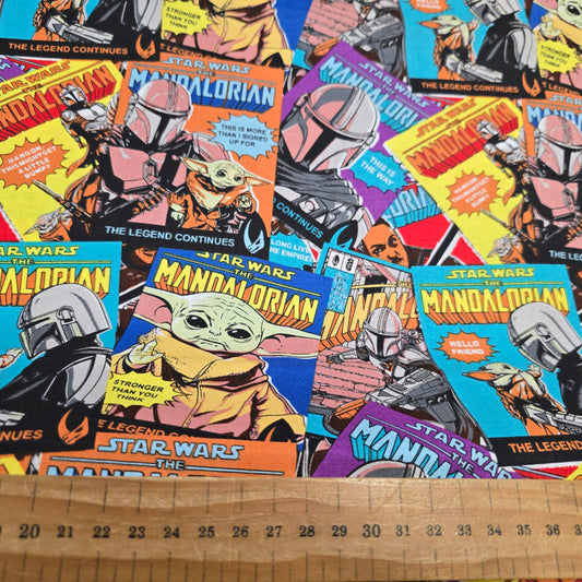 Star Wars Mandalorian Cotton Fabric by Camelot | 112cm Wide