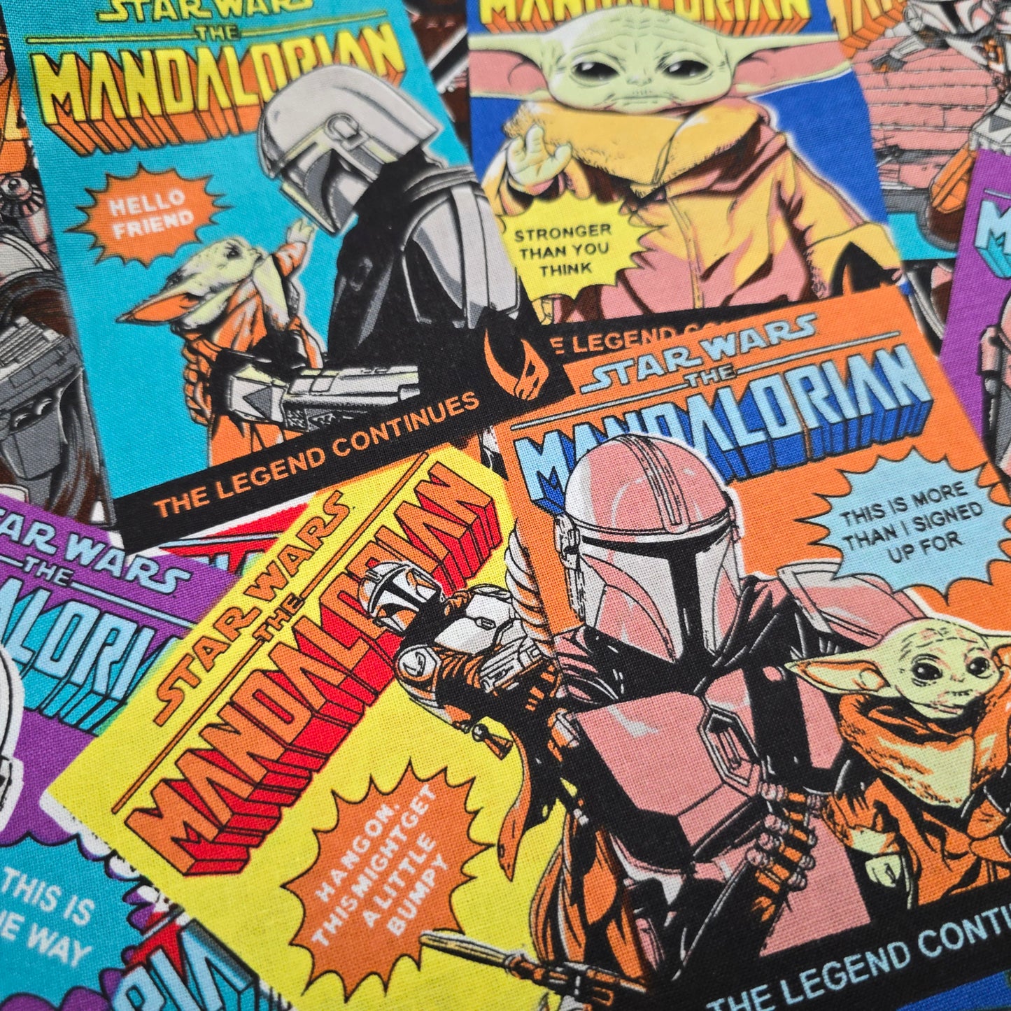 Star Wars Mandalorian Cotton Fabric by Camelot | 112cm Wide
