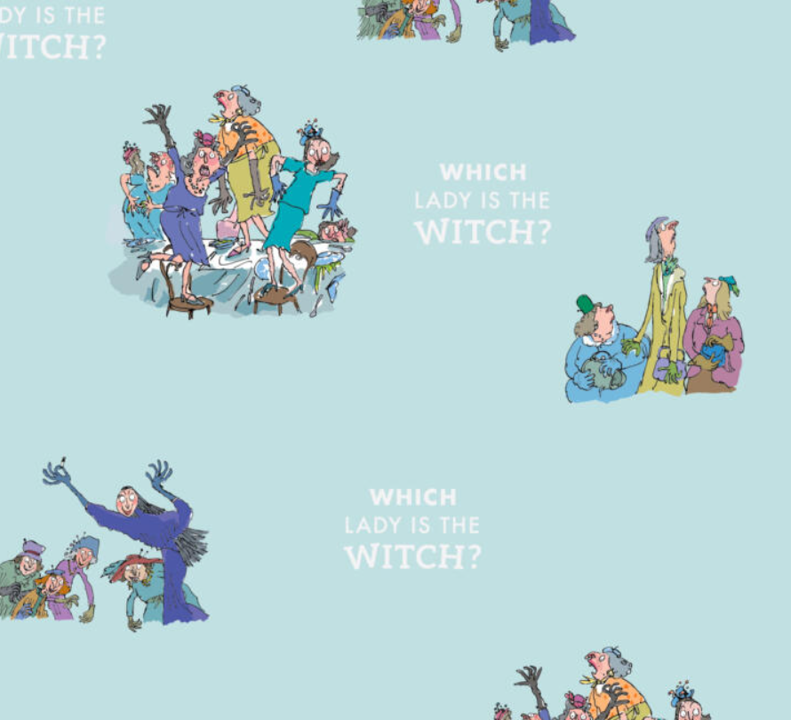 Roald Dahl The Witches Which Witch Cotton Fabric 112cm - Licensed Children's Literary