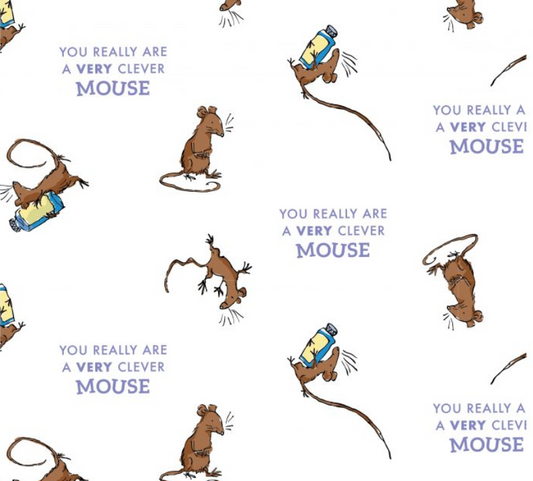 Roald Dahl The Witches Clever Mouse Cotton Fabric 112cm - Licensed Children's Fabric