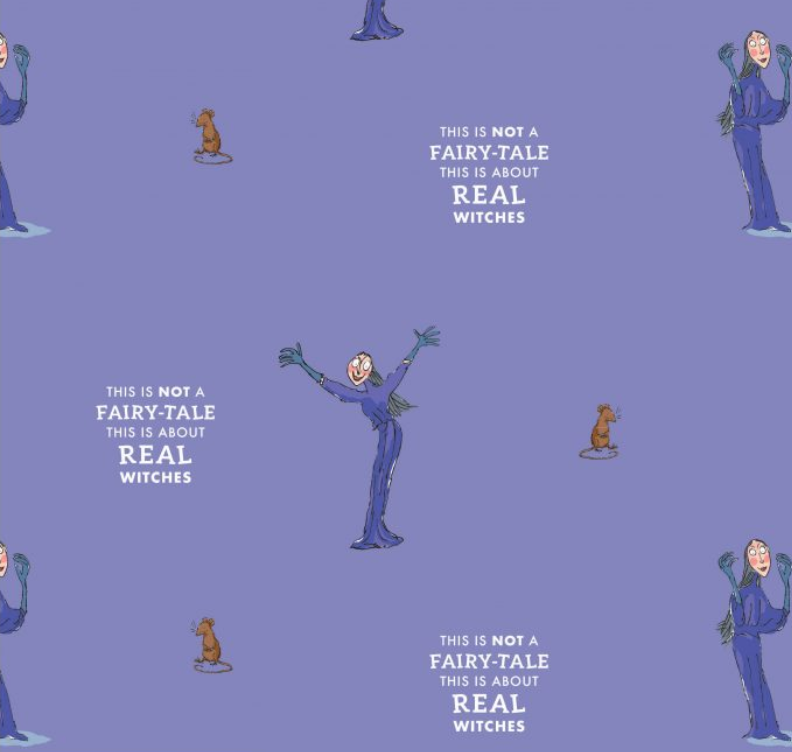 Roald Dahl The Witches Cotton Fabric 112cm - Licensed Children's Literary Fabric