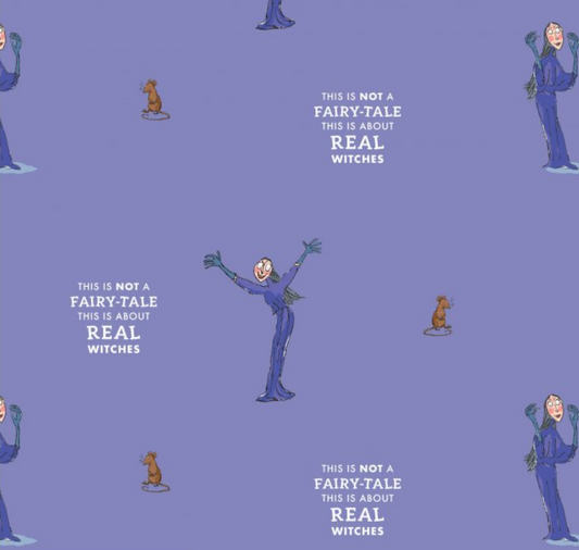 Roald Dahl The Witches Cotton Fabric 112cm - Licensed Children's Literary Fabric